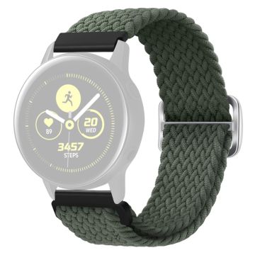 KALEBOL KLB-BZNL-001 Samsung Galaxy Watch6 Classic 43mm / 47mm Watch Bnad 20mm Nylon Ersatzarmband - Dunkles Olivgrün