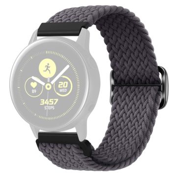 KALEBOL KLB-BZNL-001 Samsung Galaxy Watch6 Classic 43mm / 47mm Watch Bnad 20mm Nylon Ersatzarmband - Space Grau