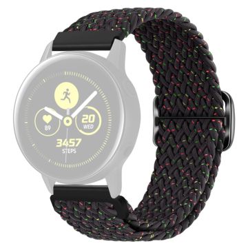 KALEBOL KLB-BZNL-001 Samsung Galaxy Watch6 Classic 43mm / 47mm Watch Bnad 20mm Nylon Ersatzarmband - Starlight Schwarz