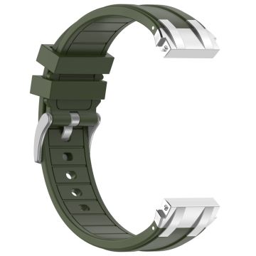 Garmin / Samsung 20mm Universal Smartwatch Armband Silikon-Ersatzarmband - Armeegrün