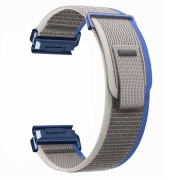 Garmin Fenix 7 / Fenix 6 GPS / Fenix 5 Trail Loop Armband Nylon Uhrenarmband - Blau/Grau + Blau