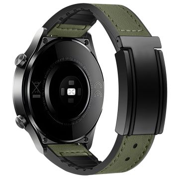 Huawei Watch GT 4 41mm / Garmin Venu 3S / Xiaomi Mi Watch Magnetisches Schnallenarmband - Grün