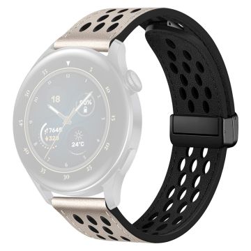 Huawei Watch GT 3 42mm / GT 3 Pro 20mm Veganes Lederband mit Löchern Design Uhrenarmband - Sternenlicht