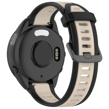 Huawei Watch GT 2 / 3 / 3 Pro / Samsung Galaxy Watch6 Klassisches Silikonband 20mm Dual-Color Texturiertes Uhrenarmband - Schwarz / Sternenlicht