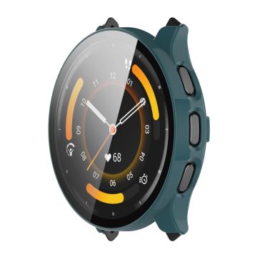 ENKAY Hat Prince Garmin Venu 3S Bump Resistant Watch Case Vollschutzhülle mit HD Tempered Glass Film - Dunkelgrün