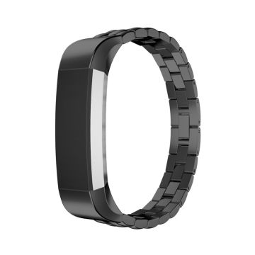 Fitbit Alta drei Perlen Rostfreier Stahlarmband - Schwarz