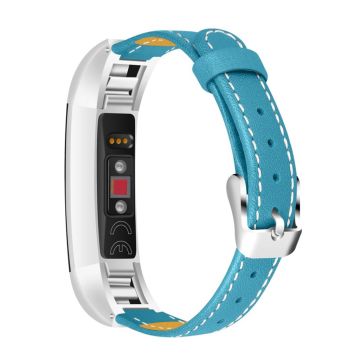 Fitbit Alta echt Lederarmband - Blau