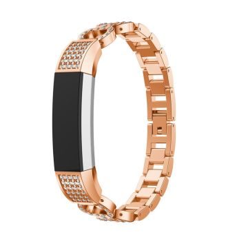 Fitbit Alta 8-form Strass décor Legierung armband - Rose Gold