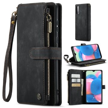 CaseMe Handytasche mit Reißverschluss für Samsung Galaxy A50s / Samsung Galaxy A50 / Samsung Galaxy A30s - Schwarz