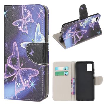 Wonderland Motorola Moto G100 / Motorola Edge S flip hülle - Glitzernder Schmetterling