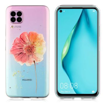 Deco Huawei P40 Lite / Huawei Nova 6 SE Handyhülle - Rosa Blume