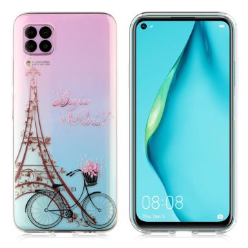 Deco Huawei P40 Lite / Huawei Nova 6 SE Handyhülle - Eiffelturm Und Fahrrad