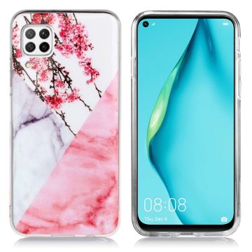 Marble Design Huawei P40 Lite / Huawei Nova 6 SE handyhülle - Geblümter Marmor