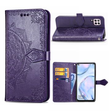 Mandala Huawei Nova 6 SE / P40 Lite Tasche - Lila