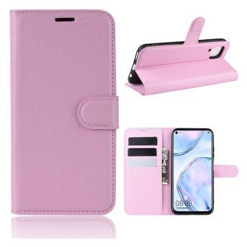 Klassische Huawei P40 Lite / Huawei Nova 6 SE Flip Hülle - Rosa