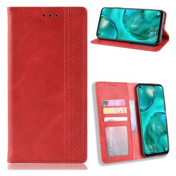 Bofink Vintage Huawei P40 Lite / Huawei Nova 6 SE Leder hülle - Rot