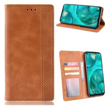 Bofink Vintage Huawei P40 Lite / Huawei Nova 6 SE Leder hülle - Braun