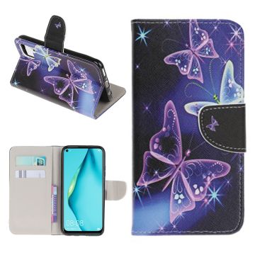 Wonderland Huawei P40 Lite / Huawei Nova 6 SE flip hülle - Magische Schmetterlinge