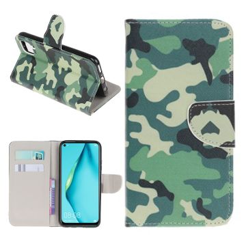 Wonderland Huawei P40 Lite / Huawei Nova 6 SE flip hülle - Camouflage-Muster