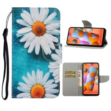 Wonderland Huawei P40 Lite / Huawei Nova 6 SE flip hülle - Weiße Blumen