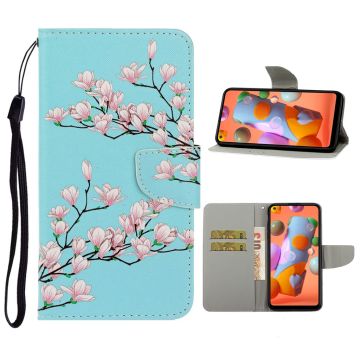 Wonderland Huawei P40 Lite / Huawei Nova 6 SE flip hülle - Rosa Blumen