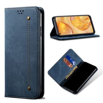 Jeans Huawei P40 Lite / Huawei Nova 6 SE Flip hülle - Blau