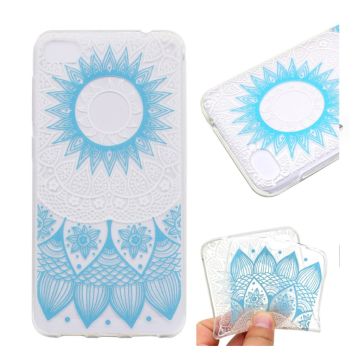 Asus Zenfone 4 Max 5.2 (ZC520KL) Muster weich TPU Hülle - Blau Mandala