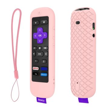 Roku Ultra 2022 Silikonhülle mit Riemen - Pink