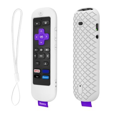 Roku Ultra 2022 Silikonhülle mit Riemen - Weiß