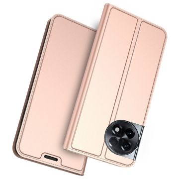 Glatte und dünne Premium-PU-Ledertasche für OnePlus Ace 2 / OnePlus 11R - Roségold