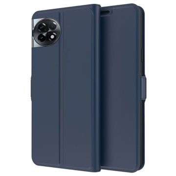 Glatte und dünne Premium-PU-Ledertasche für OnePlus Ace 2 / OnePlus 11R - Blau