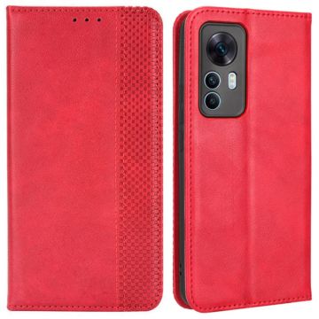 Bofink Vintage Xiaomi 12T / Xiaomi 12T Pro / Xiaomi Redmi K50 Ultra Leder hülle - Rot