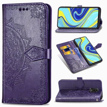 Mandala Xiaomi Redmi Note 9 Pro Max / 9 Pro / 9s Flip Hülle - Violett