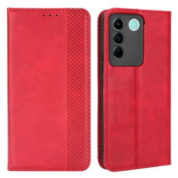 Bofink Vintage Vivo V27e / Vivo S16e Leder hülle - Rot