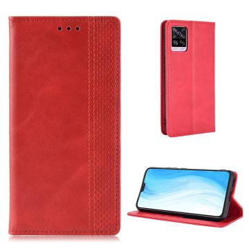 Bofink Vintage Vivo V20 Pro / Vivo S7 5G Leder hülle - Rot