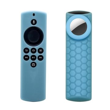 2-in-1 Amazon Fire TV Stick Lite / AirTag Silikonhülle - Noctilucence Blue