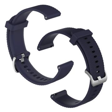 Universal Texturiert Silikon Uhrenarmband - Marineblau / Größe: L