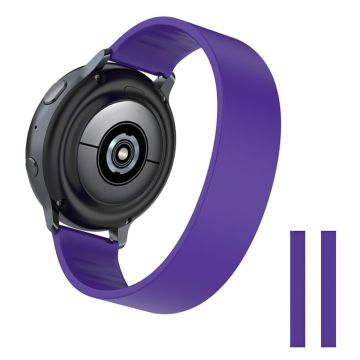 18mm Universal Elastisch Silikon Uhrenarmband - Violett / Größe: 150mm