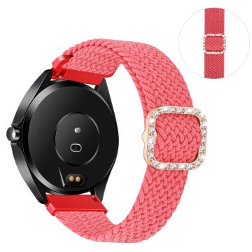 20mm Universal Nylon + Strass Schnalle Uhrenarmband - Rosa