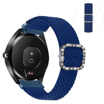 20mm Universal Nylon + Strass Schnalle Uhrenarmband - Blau