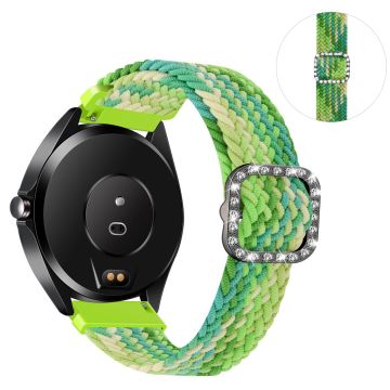 20mm Universal Nylon + Strass Schnalle Uhrenarmband - Limette