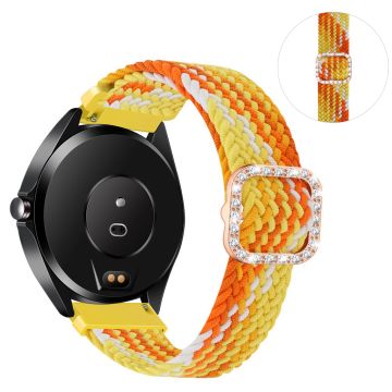 20mm Universal Nylon + Strass Schnalle Uhrenarmband - Fragrant Orange