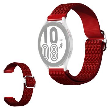 20mm Universal Rhombus Nylon Uhrenarmband - Rot