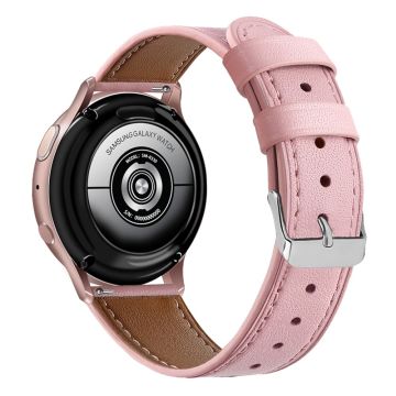 20mm Universal Kuhfell Echt Leder Uhrenarmband - Rosa