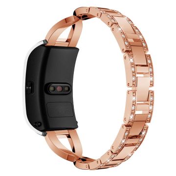 18mm Universal X-design Strass-Uhrenarmband - Rose Gold