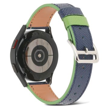 20mm Universal farbgespleißtes Echtlederarmband - Mitternachtsblau