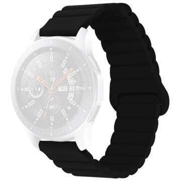 20mm Universal Silikonarmband - Schwarz