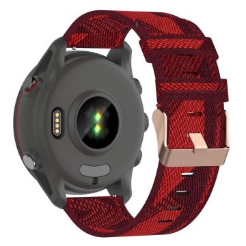 20mm Universal Nylon Uhrenarmband - Red Stripe