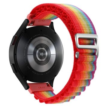 20mm Universal-Armband aus Nylon - Regenbogen