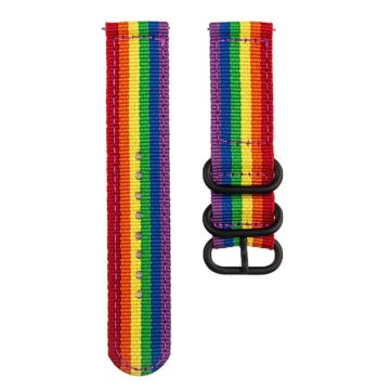 18mm Universal-Nylon-Armband - Regenbogen